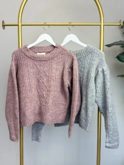 Cheap STACCATO || Vision || Sol Store 13 Round Neck Cable Knit Sweater | S-L