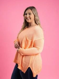 Long Sleeve Round Neck Raw Hem Sweater W/ Chest Pocket | S-L -Cheap STACCATO || Vision || Sol Store HcAmtOlTtAA6vcaJmGlNmc6gt9AIrGJ7YVoqdmx6