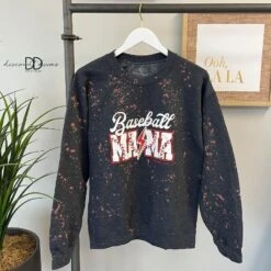 Baseball Mama Bleached Sweatshirt | S - 3XL