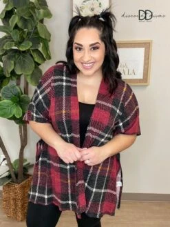 Plaid Open Cardigan *Final Sale*