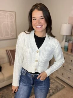 Cheap STACCATO || Vision || Sol Store 35 Cropped Knit Cardigan| S-3X