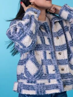 Oversized Button Down Plaid Sherpa Shacket | S-L -Cheap STACCATO || Vision || Sol Store 033dV57q4XvsuUIZV5RRGiCzjvRZ0uLEtt4kHR9s