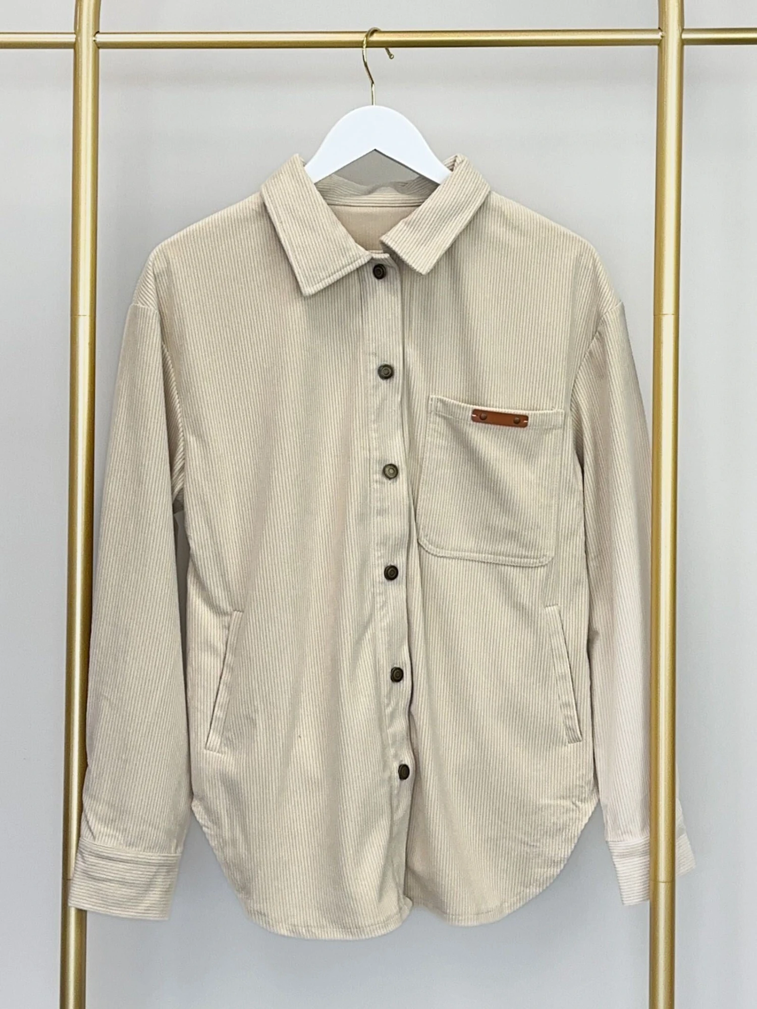 Corduroy Button Pocket Collared Shacket | S-XL 3 Corduroy Button Pocket Collared Shacket | S-XL