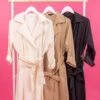Quarter Sleeve Collard Trench Coat W/ Waist Belt | S-L 2 Quarter Sleeve Collard Trench Coat W/ Waist Belt | S-L -Cheap STACCATO || Vision || Sol Store ae940aad84562ba26483657380a58dcd